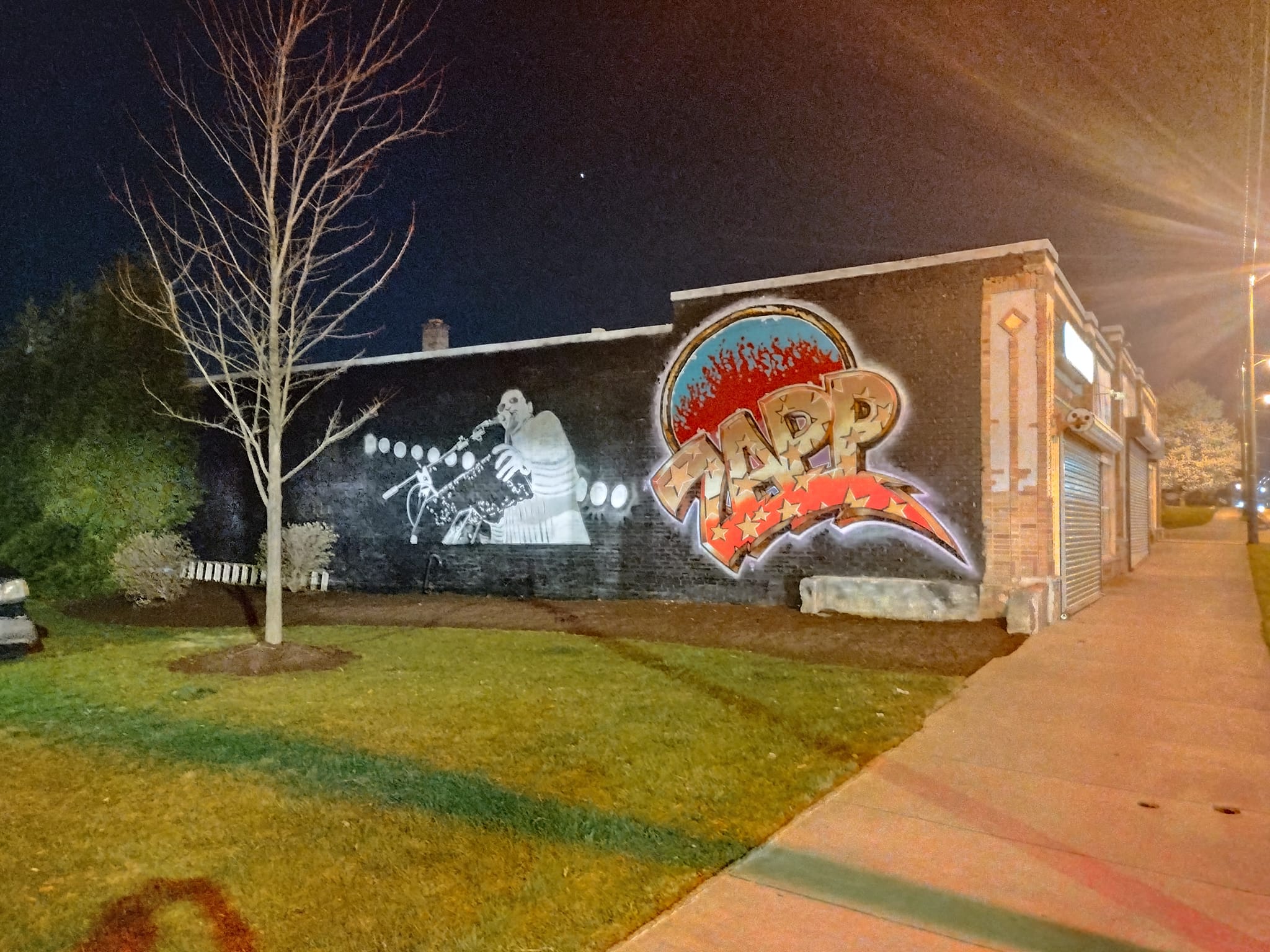 Salem Ave. Dayton, Ohio, Wall mural art by Jon Martin, Zapp wall